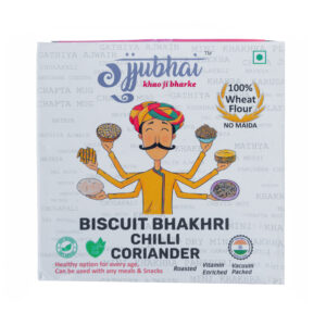 Wheat Flour Biscuit Bhakhri Infused with Chilli and Coriander