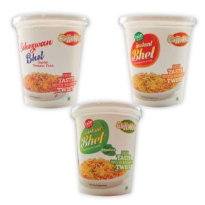 Gujjubhai The explosion of flavors of BHEL|3 differnet flavors 80G combo (pack of 3)